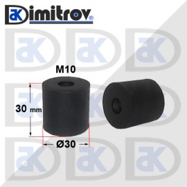 Антивибрационен тампон М10 х Ø30 х 30 mm